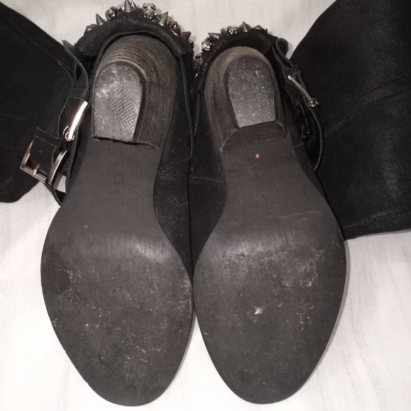 Naughty Monkey Stud & Rhinestone Heel Boots - Picture 6 of 6